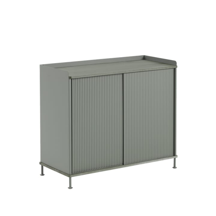 Enfold Tall Sideboard - Dusty green-Metal - Muuto