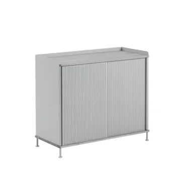 Enfold Tall sideboard - Grey-Metal - Muuto