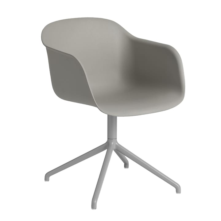 Fiber armchair med swivelbas - Grey (plastic) - Muuto