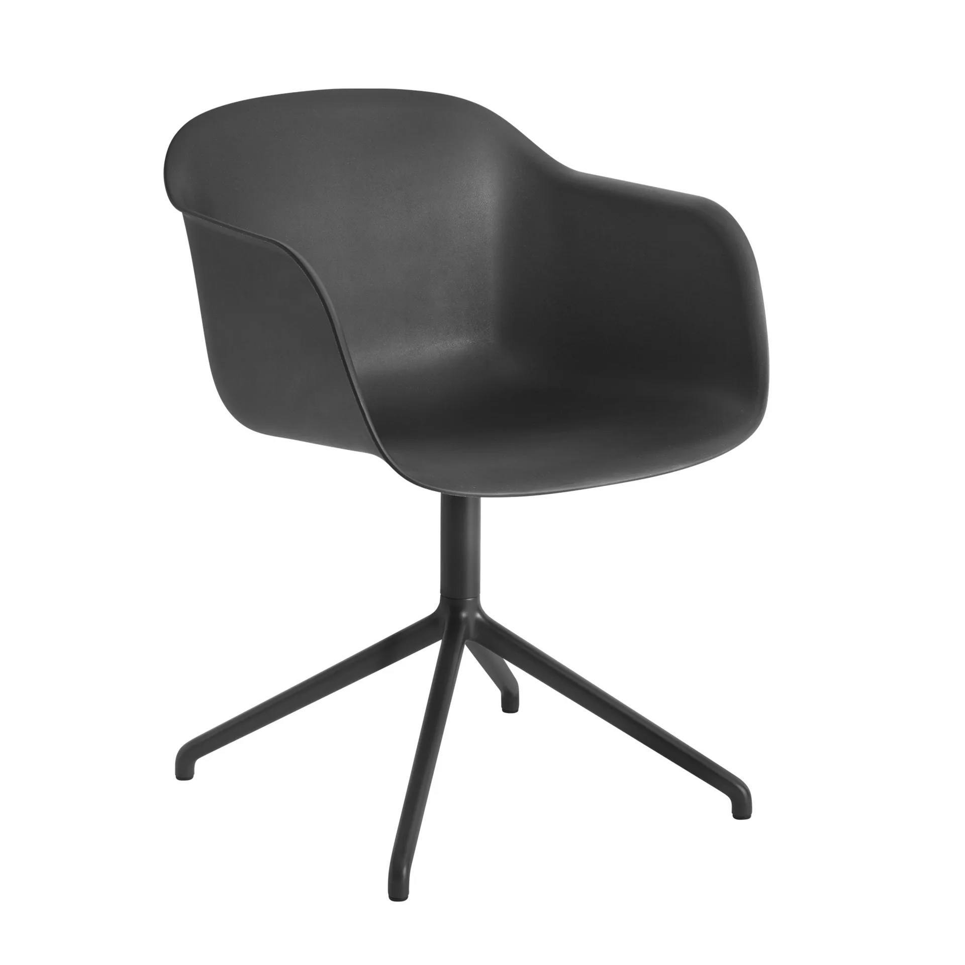 Fiber armchair swivel base kontorsstol, Anthracite Black (plastic) Muuto