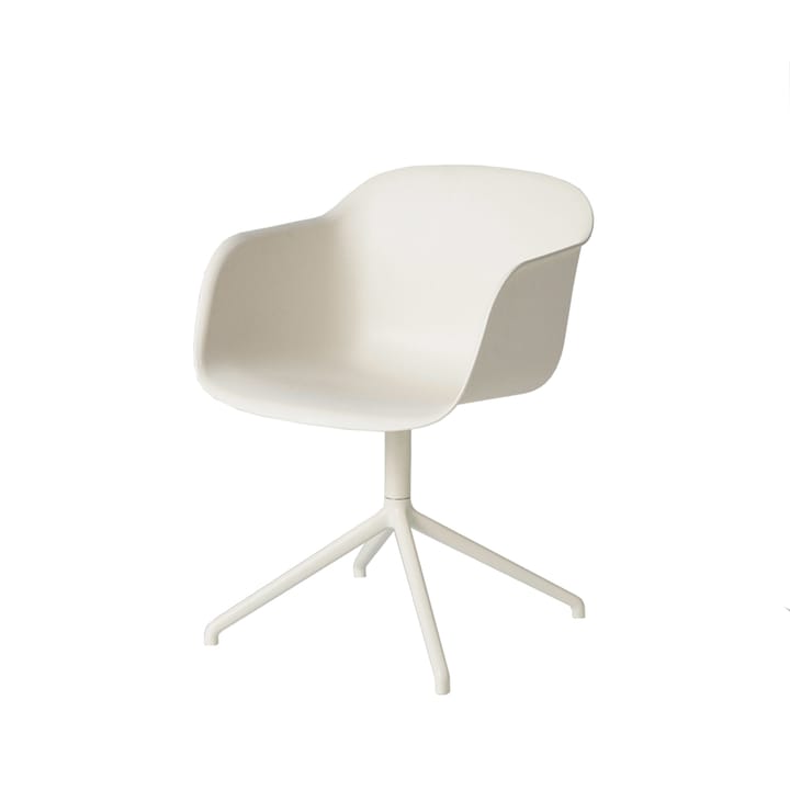 Fiber armchair swivel base with return kontorsstol - White - Muuto
