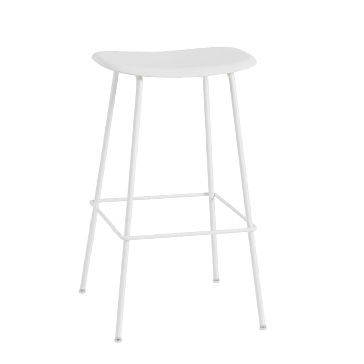 Fiber barstol tube bas plastsits 75 cm - White - Muuto