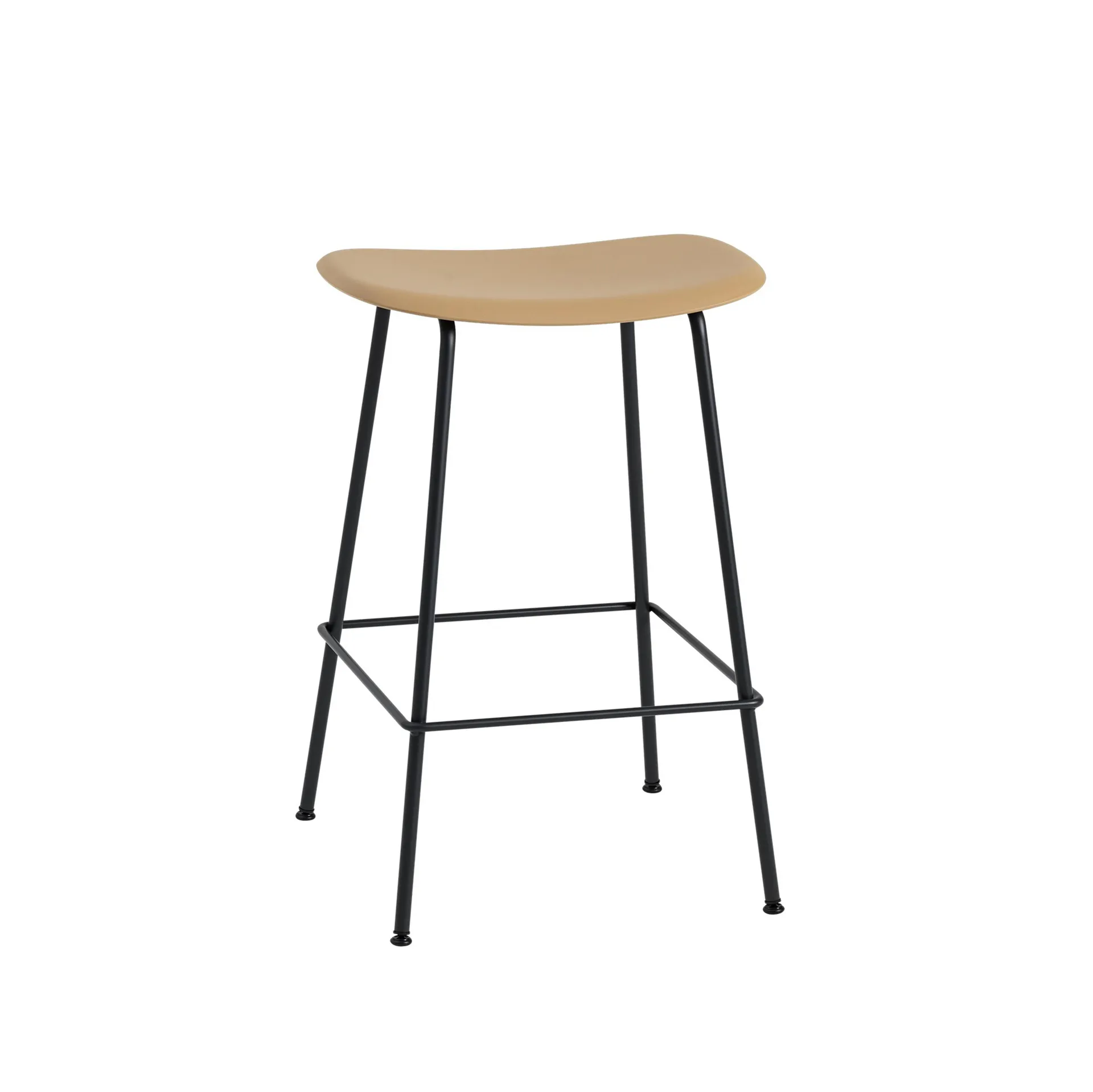Fiber counter stol 65 cm, Ochre-Black Muuto