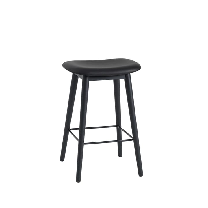 Fiber counter stool barpall 65 cm - Black-anthracite black - Muuto
