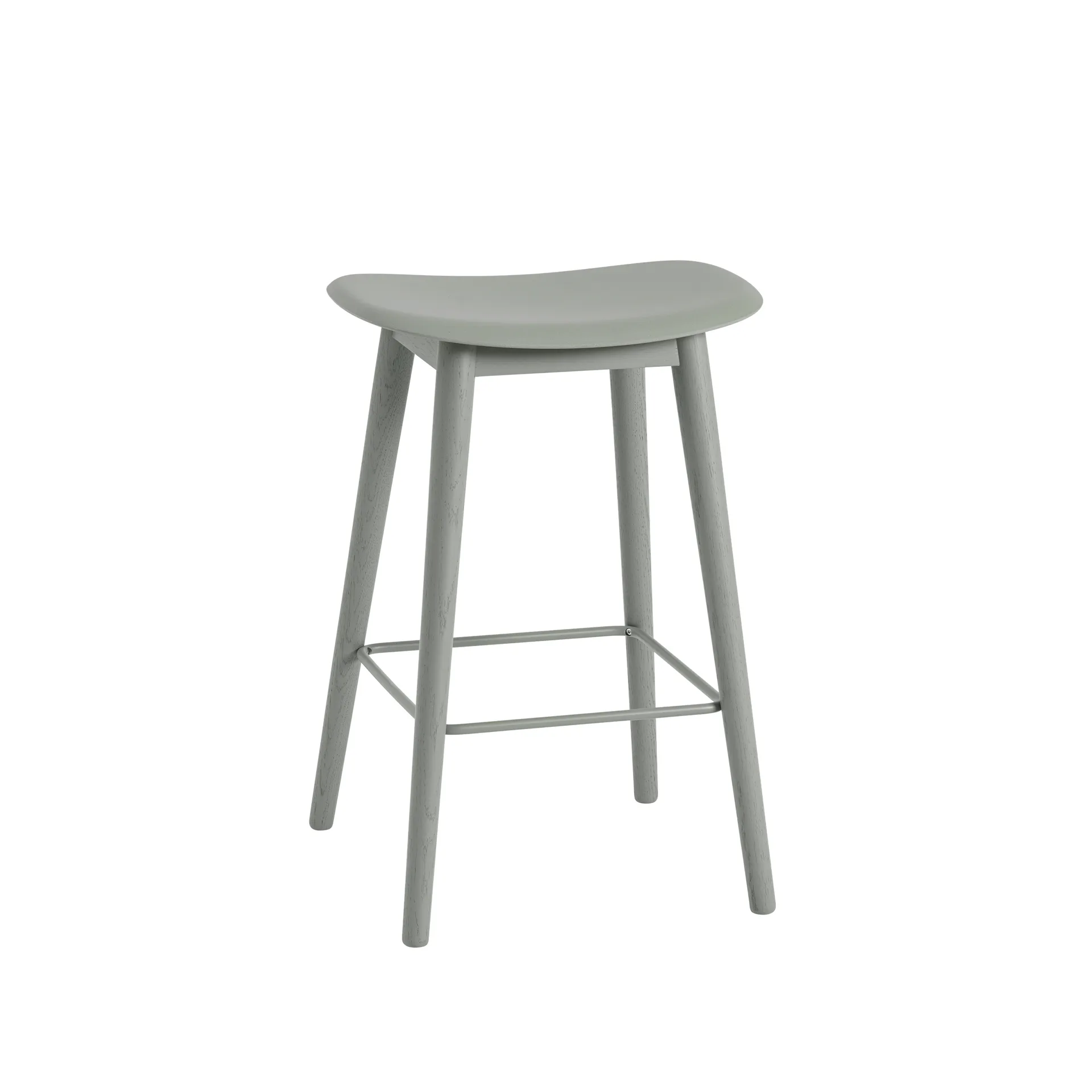 Fiber counter stool barpall 65 cm, Dusty green Muuto