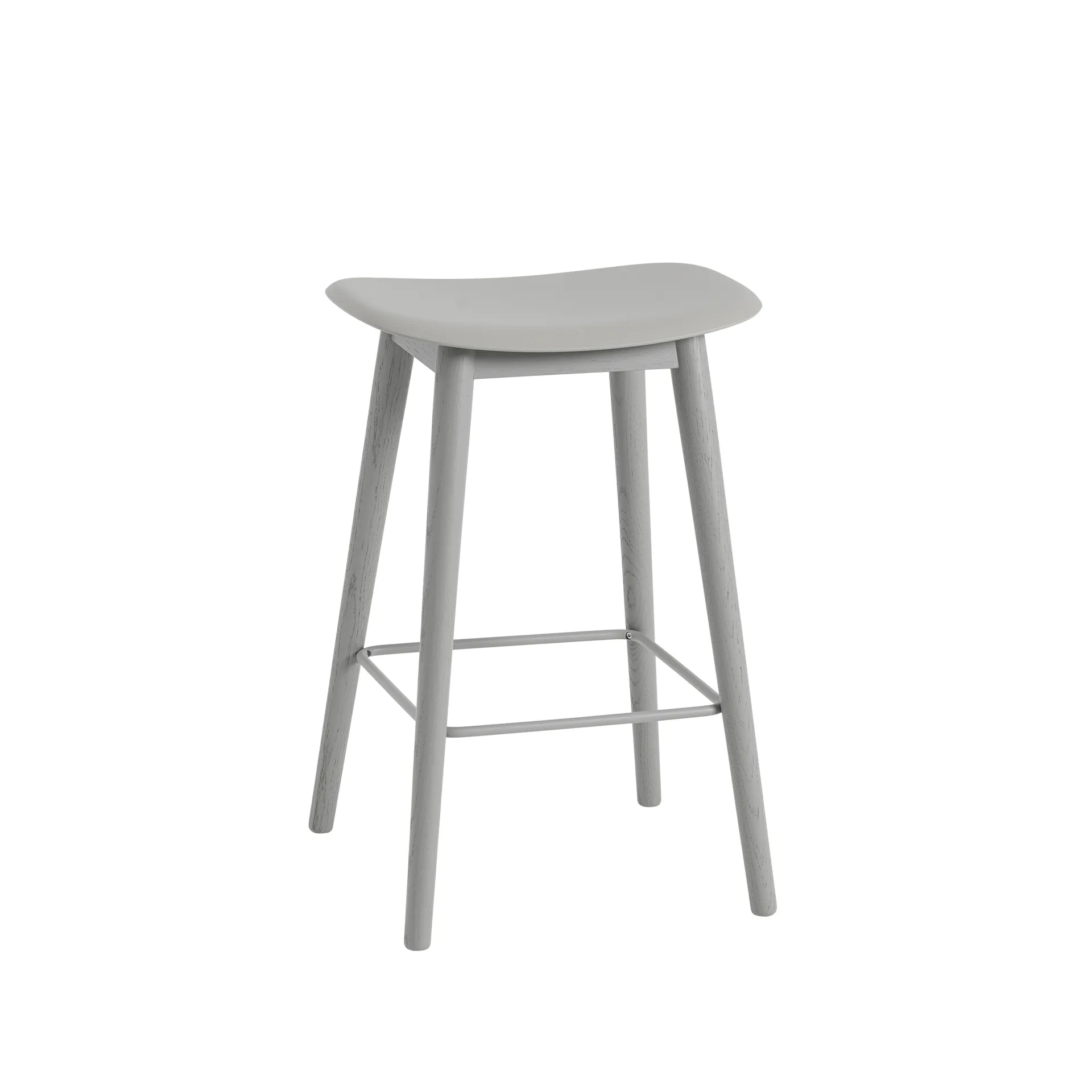 Fiber counter stool barpall 65 cm, Grey Muuto