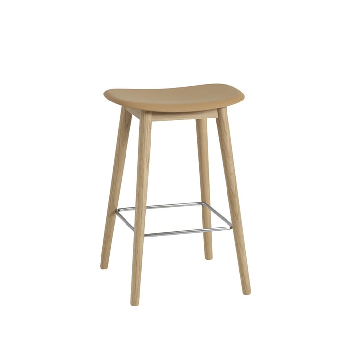 Fiber counter stool barpall 65 cm - Ochre-oak - Muuto