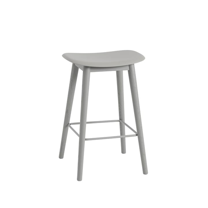 Fiber counter stool - grey, gråa ben - Muuto