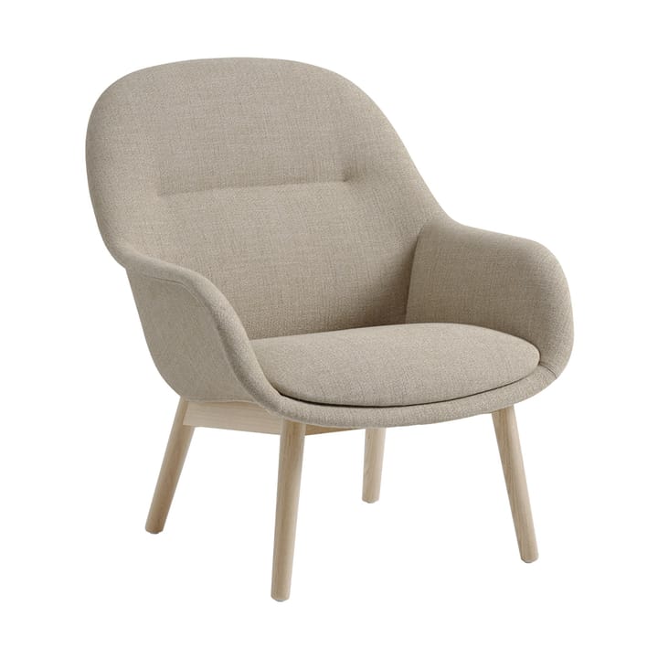 Fiber Lounge fåtölj med ekben - Ecriture 240-grey - Muuto