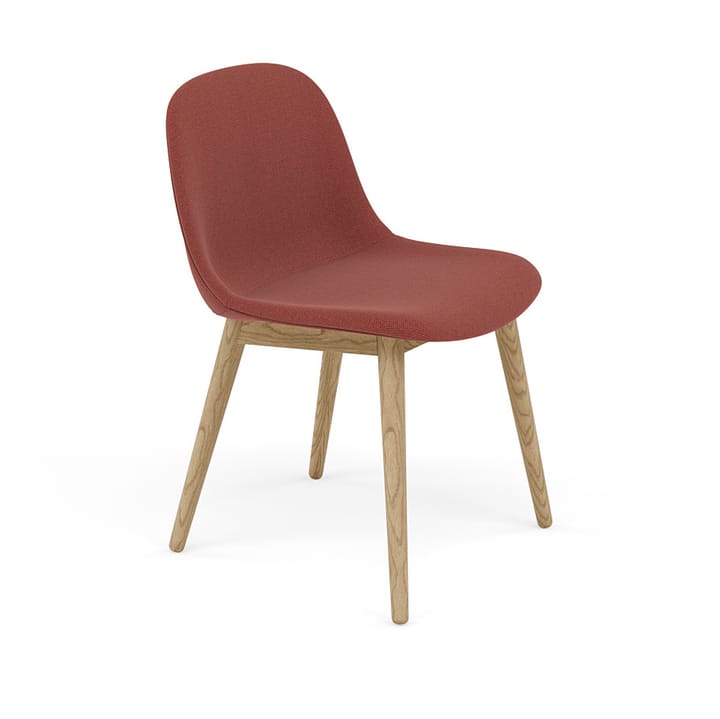 Fiber Side Chair med träben - Re-wool 558-oak - Muuto