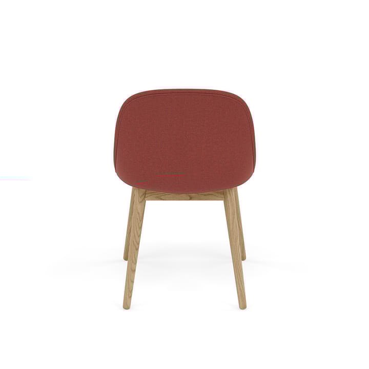 Fiber Side Chair med träben, Re-wool 558-oak Muuto