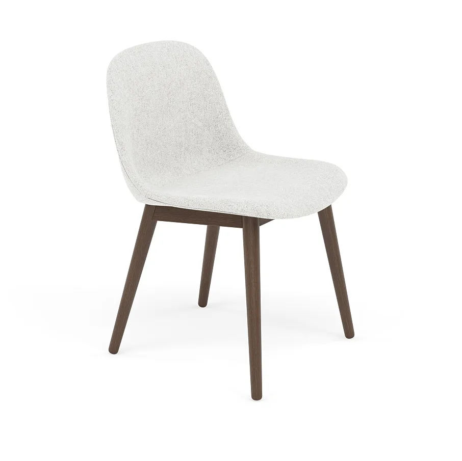 Fiber Side Chair stol med träben, Hallingdal nr110-stained dark brown Muuto