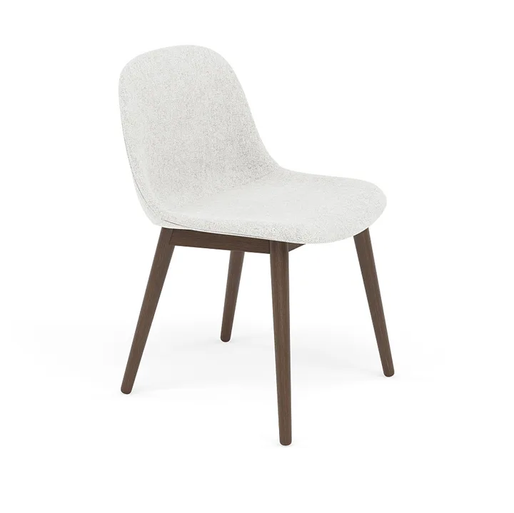 Fiber Side Chair stol med träben - Hallingdal nr110-stained dark brown - Muuto