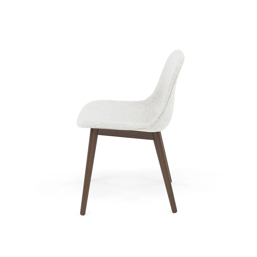 Fiber Side Chair stol med träben, Hallingdal nr110-stained dark brown Muuto
