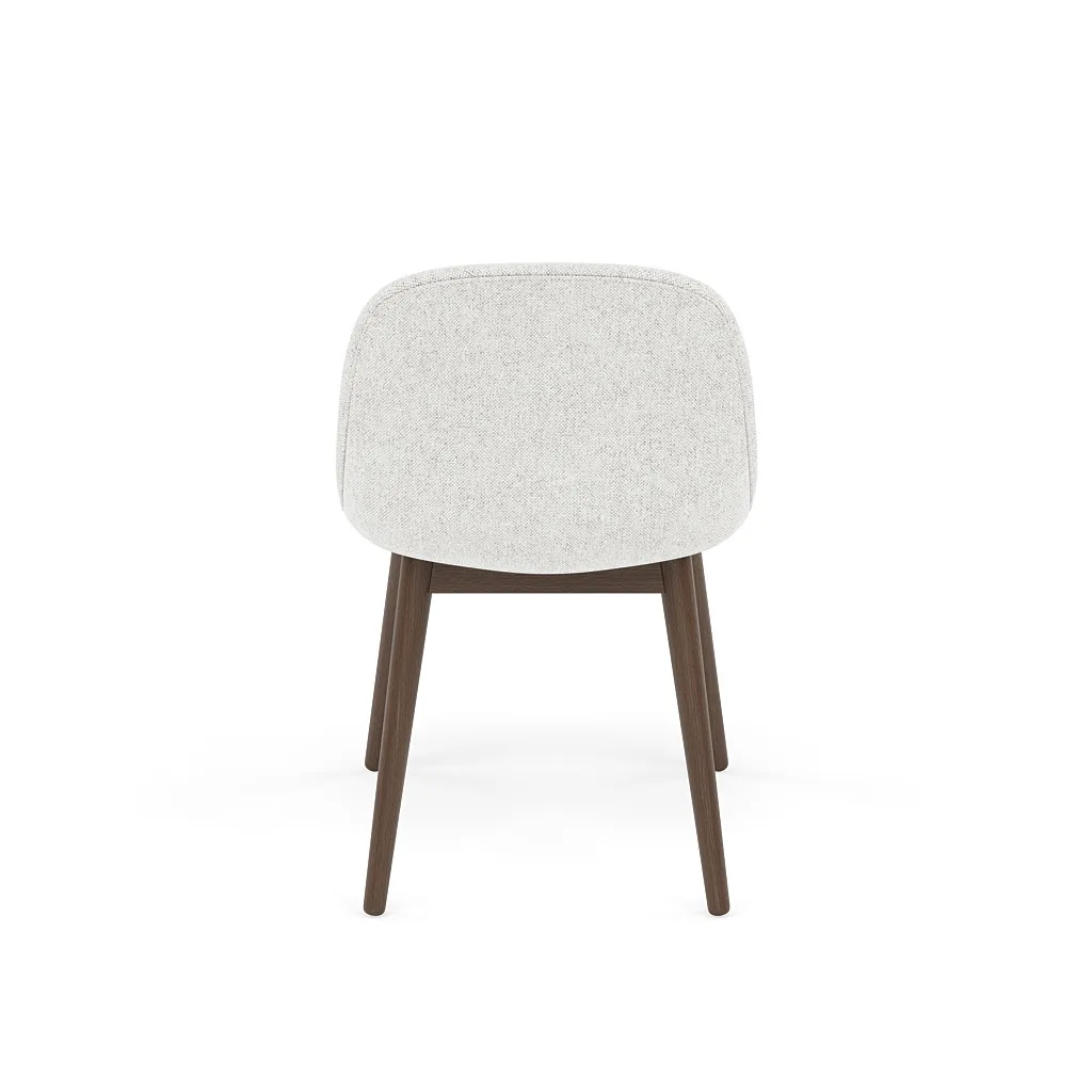 Fiber Side Chair stol med träben, Hallingdal nr110-stained dark brown Muuto