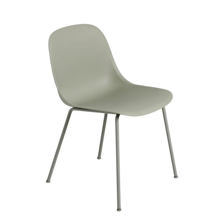 Fiber sidostol tub bas - Dusty green (plastic) - Muuto