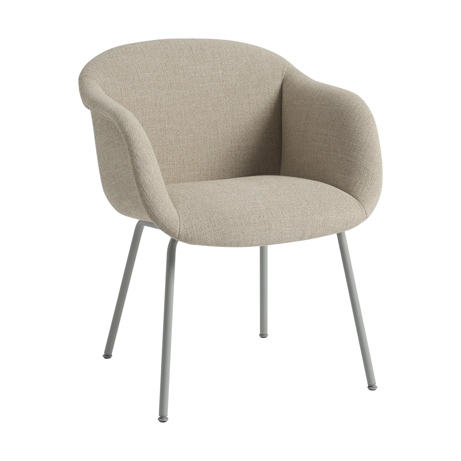 Fiber Soft Armchair tube bas, Ecriture 240/Grey Muuto