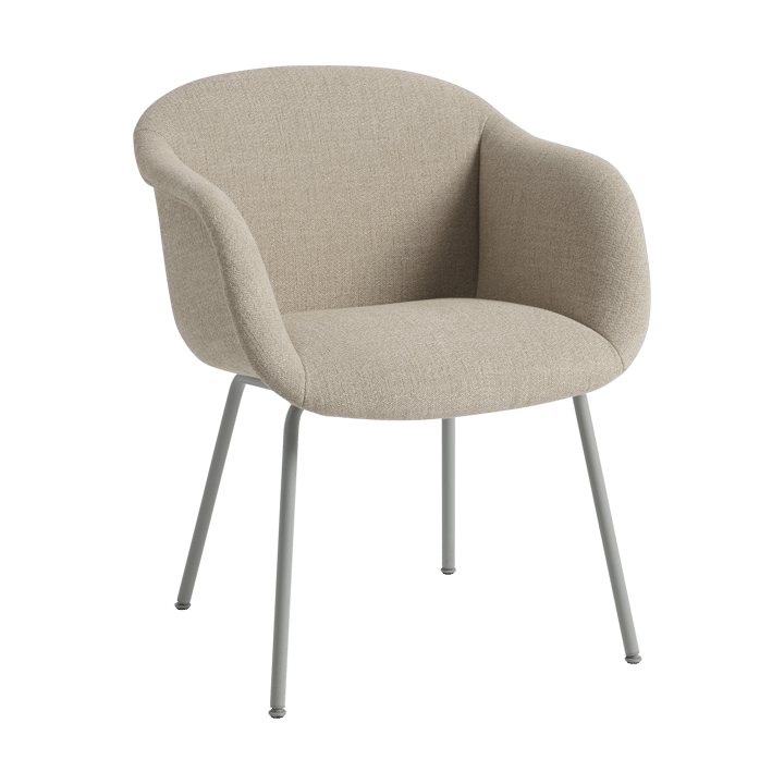 Fiber Soft Armchair tube bas - Ecriture 240/Grey - Muuto