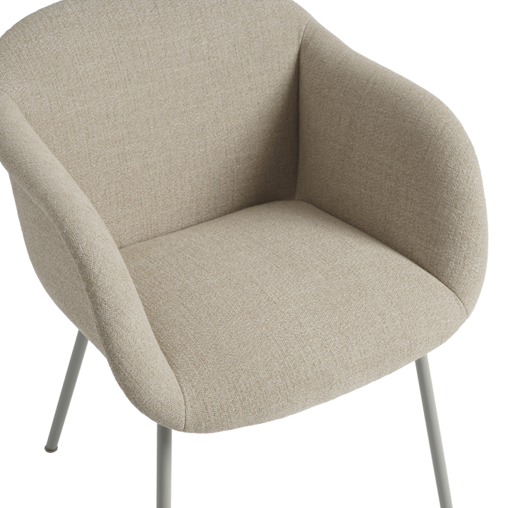 Fiber Soft Armchair tube bas, Ecriture 240/Grey Muuto
