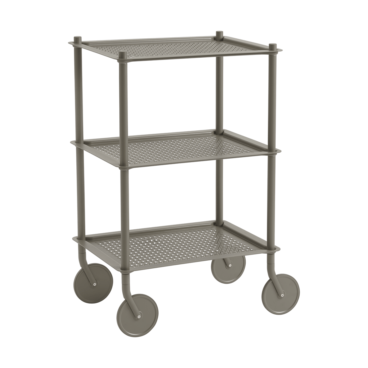 Muuto Flow 3-layer vagn 90 cm Taupe | Skandinavisk Design | Serveringsvagnar & Rullvagnar | Beige