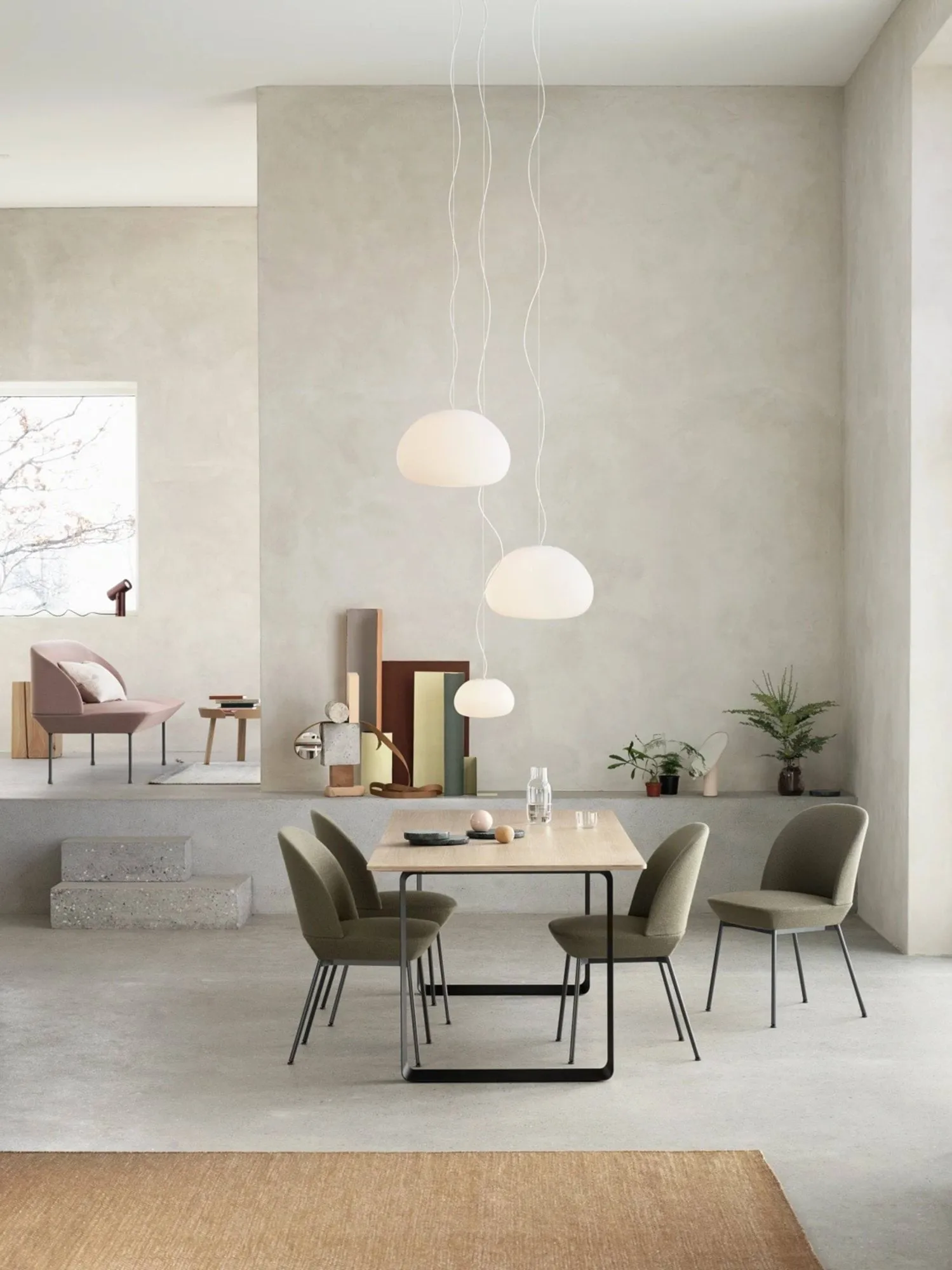 Fluid taklampa, stor Muuto