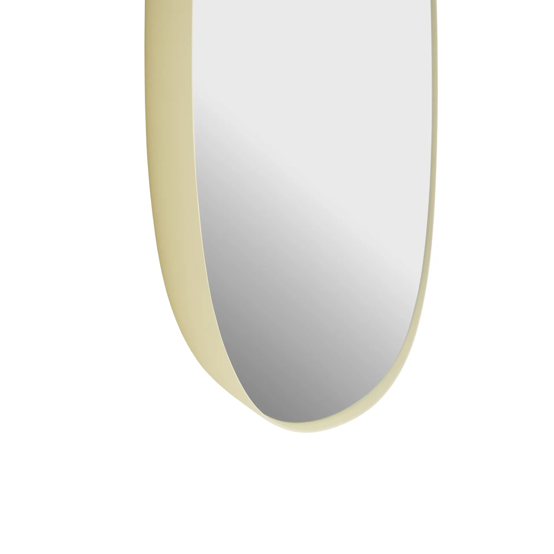 Framed spegel, Light yellow-clear, 150x50 cm Muuto