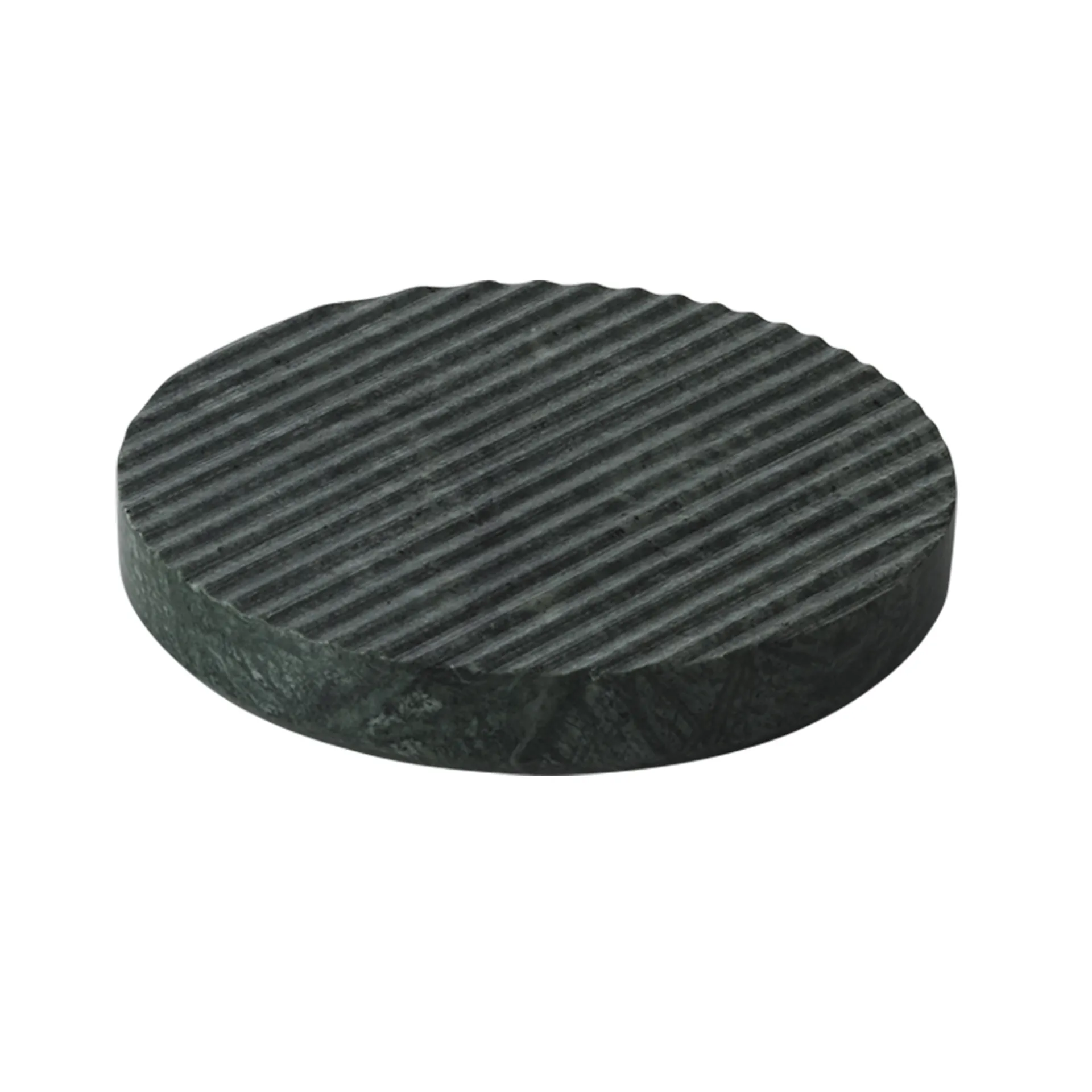 Groove grytunderlägg marmor, grön liten Muuto