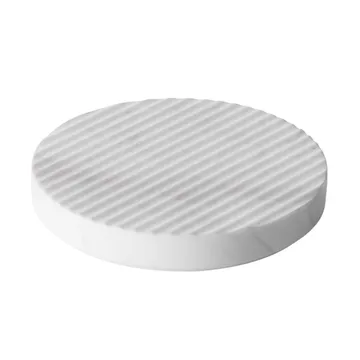 Groove grytunderlägg marmor - vit liten - Muuto