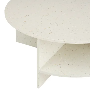 Halves soffbord - Off white-terrazzo, Ø85 cm - Muuto