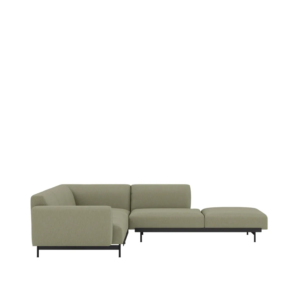 In Situ hörnsoffa configuration 3, Clay 15-Configuration 3-Black Muuto