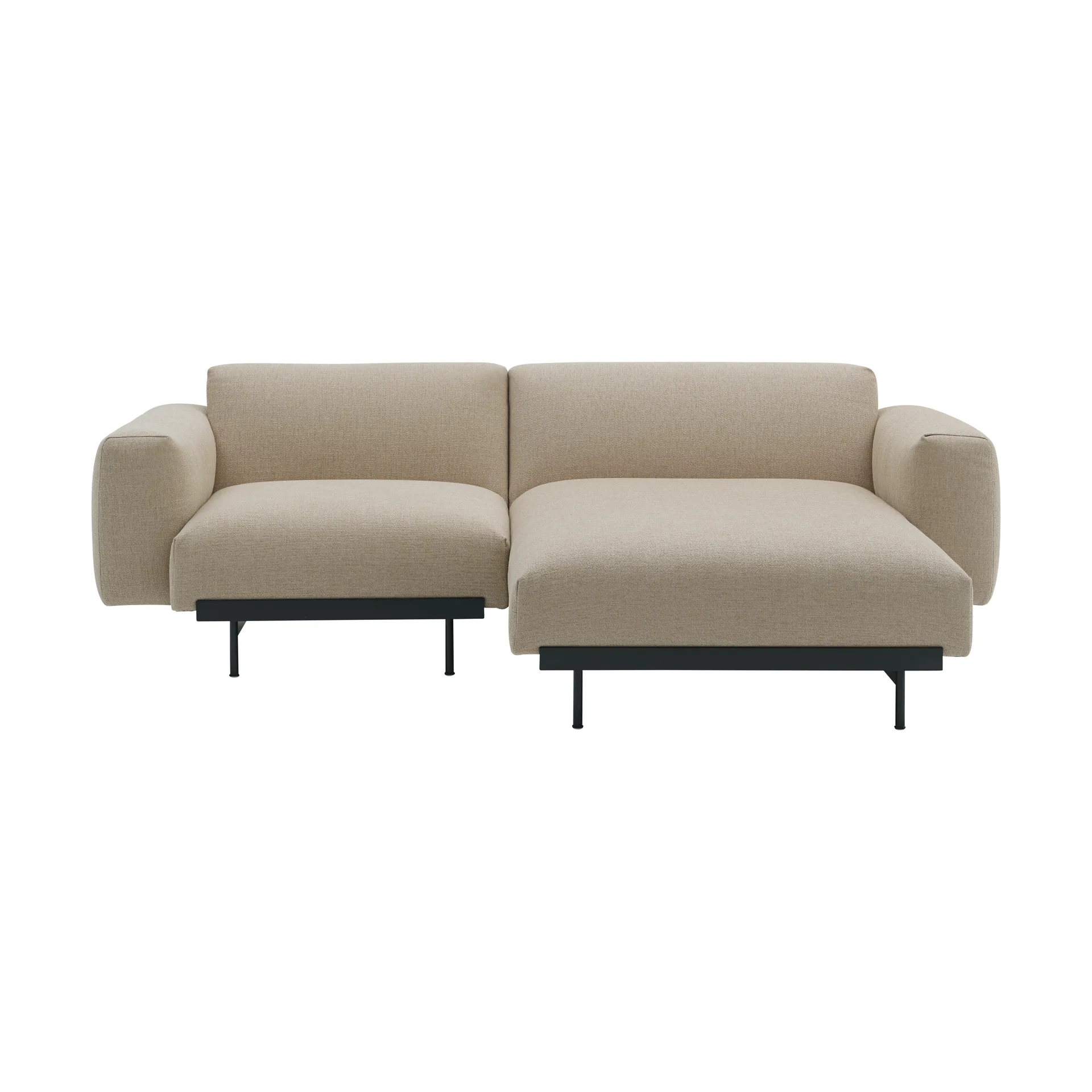 In Situ modulsoffa 2-sits configuration 4, Ecriture 240-Black Muuto