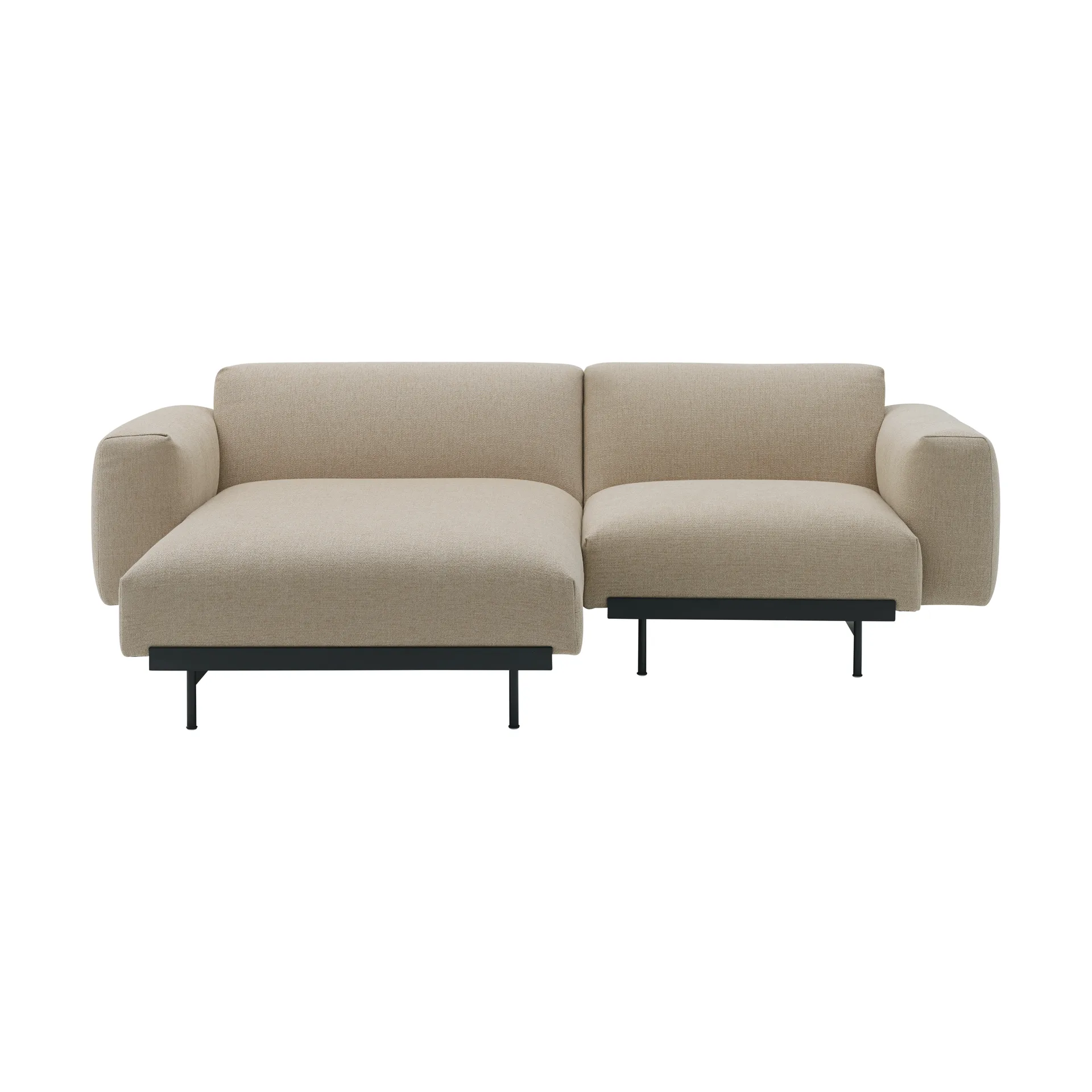 In Situ modulsoffa 2-sits configuration 5, Ecriture 240-Black Muuto