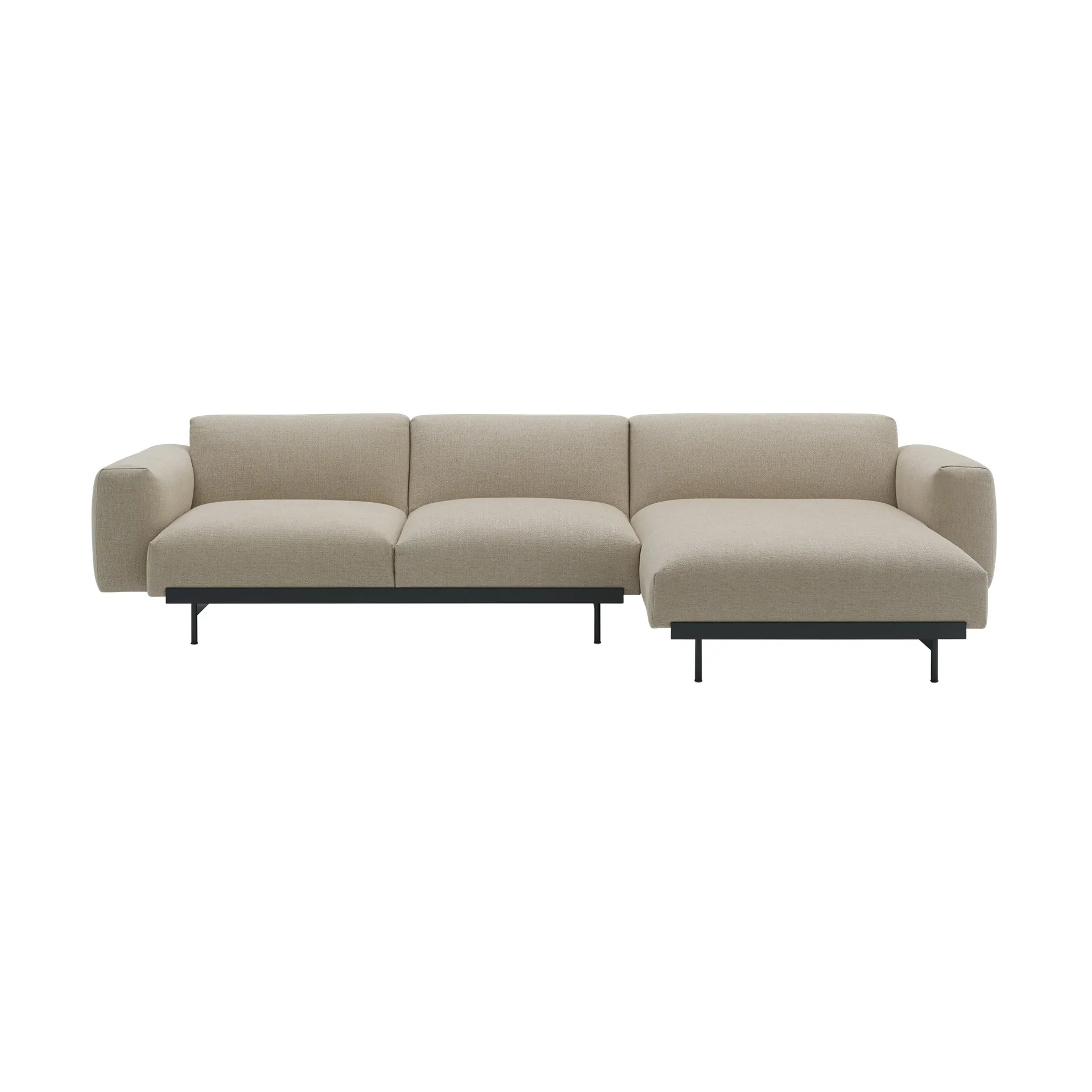 In Situ modulsoffa 3-sits configuration 6, Ecriture 240-Black Muuto