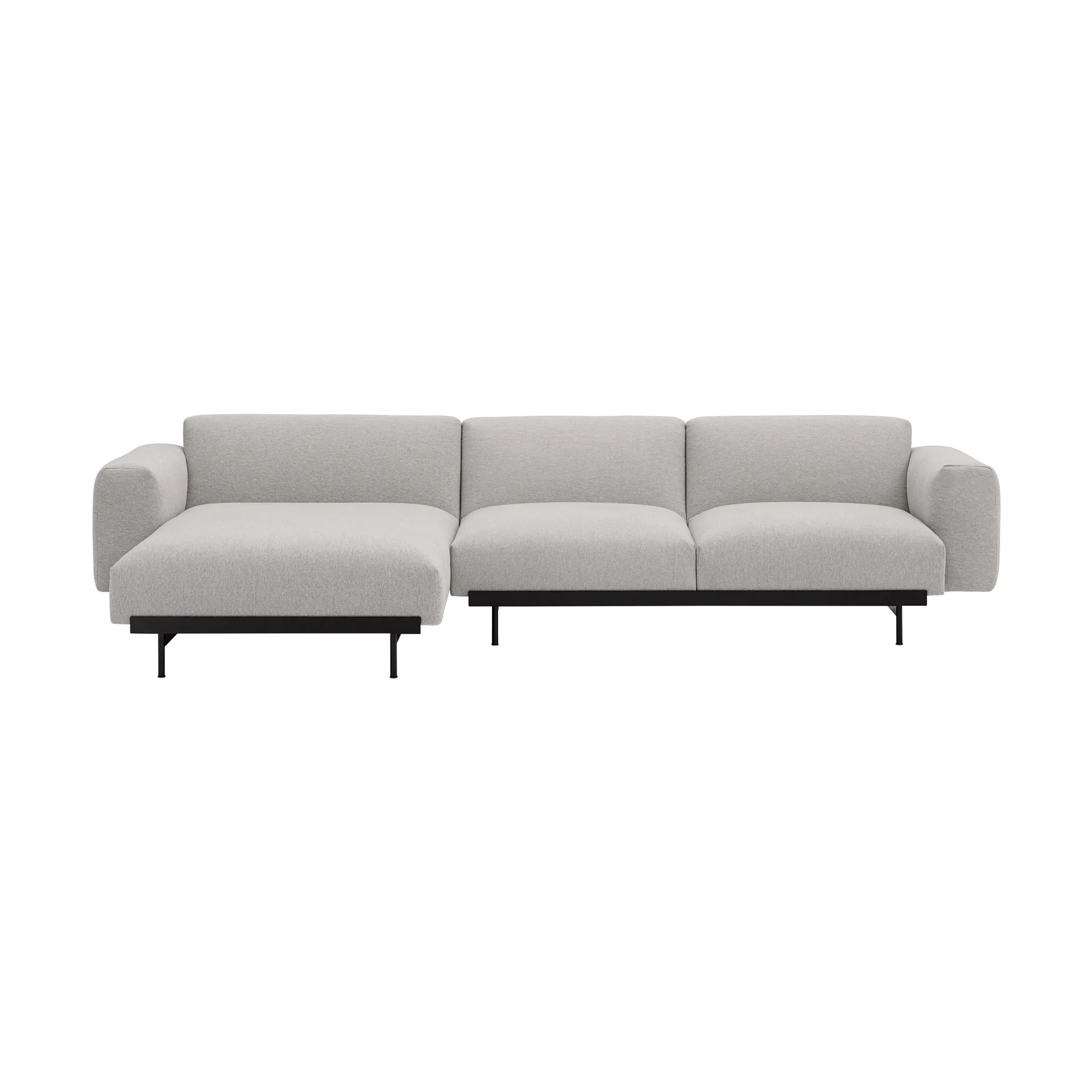 In Situ modulsoffa 3-sits configuration 7, Clay 12-Black Muuto
