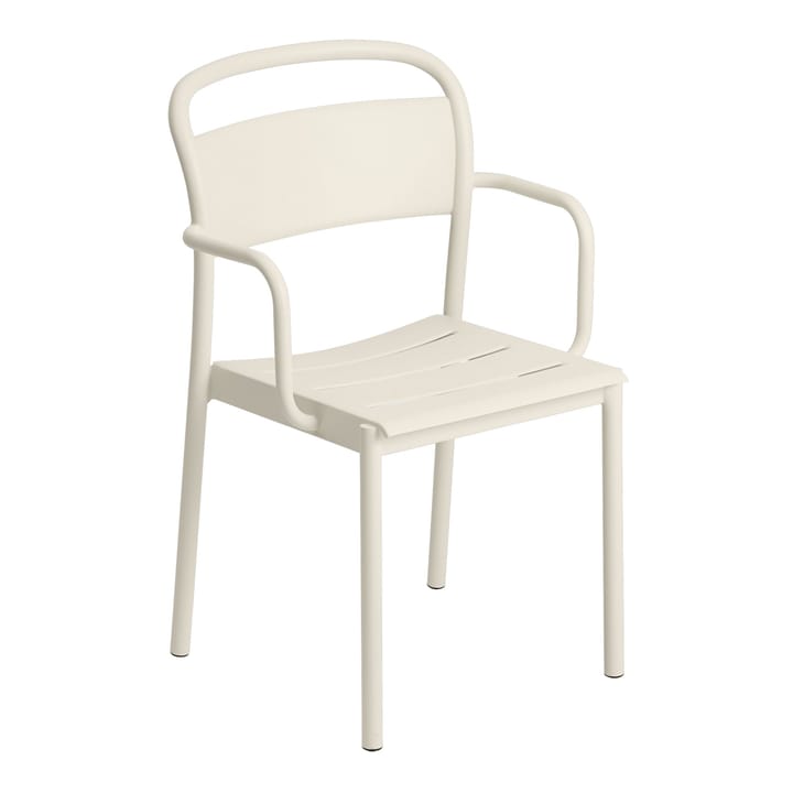 Linear steel armchair karmstol - Off-white - Muuto