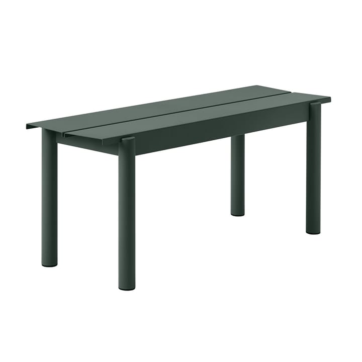 Linear steel bench bänk 110x34 cm - Dark green - Muuto