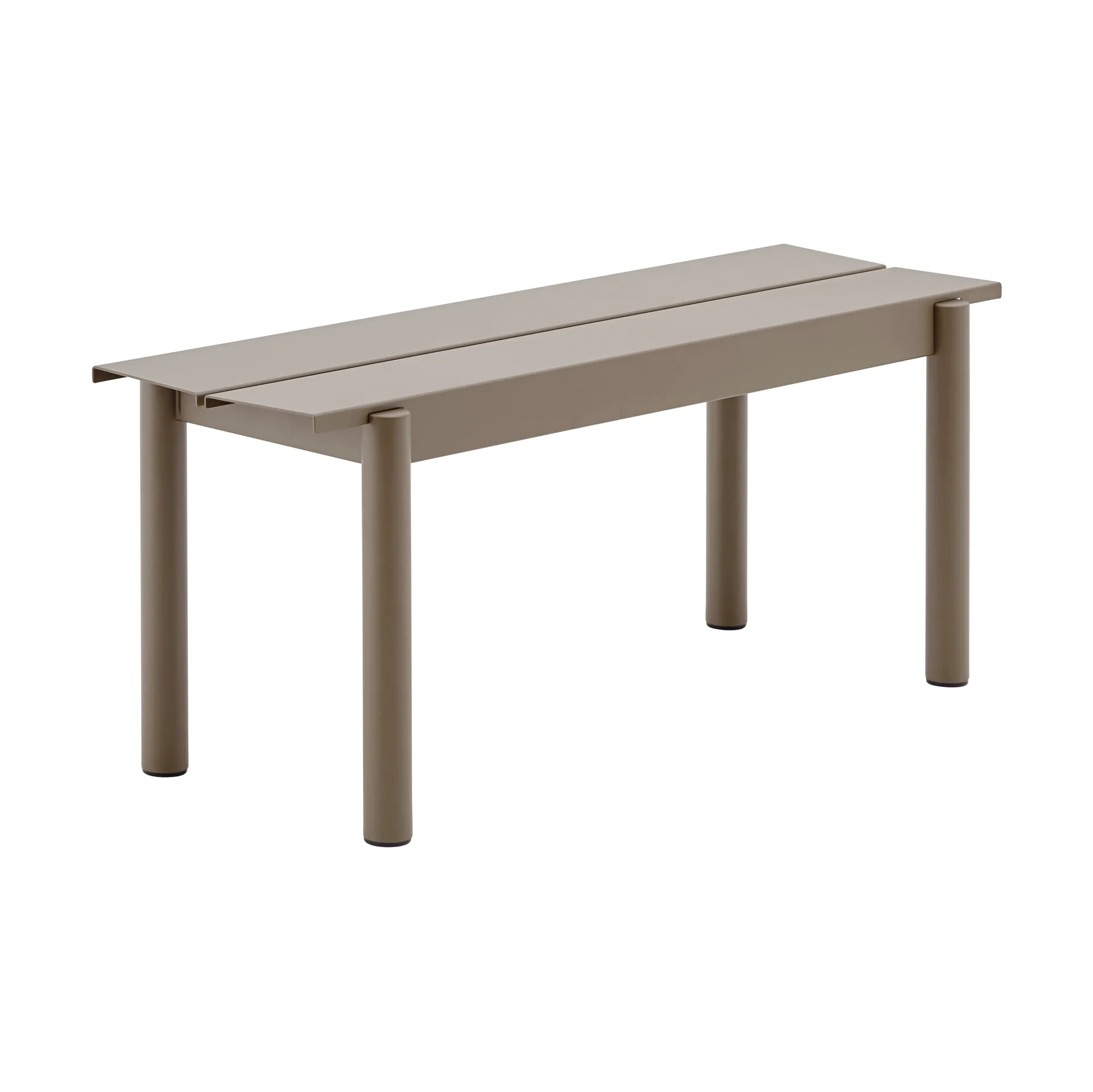 Linear steel bench bänk 110x34 cm, Taupe Muuto