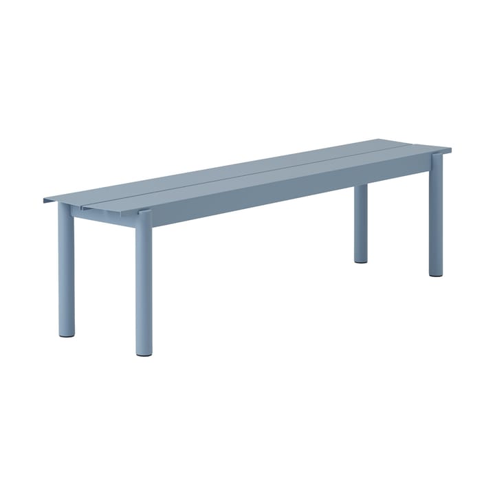 Linear steel bench bänk 170x34 cm - Pale blue - Muuto