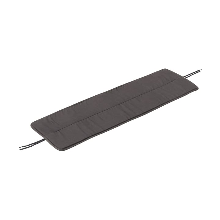 Linear steel bench pad 110x32,5 cm - Twitell dark grey - Muuto