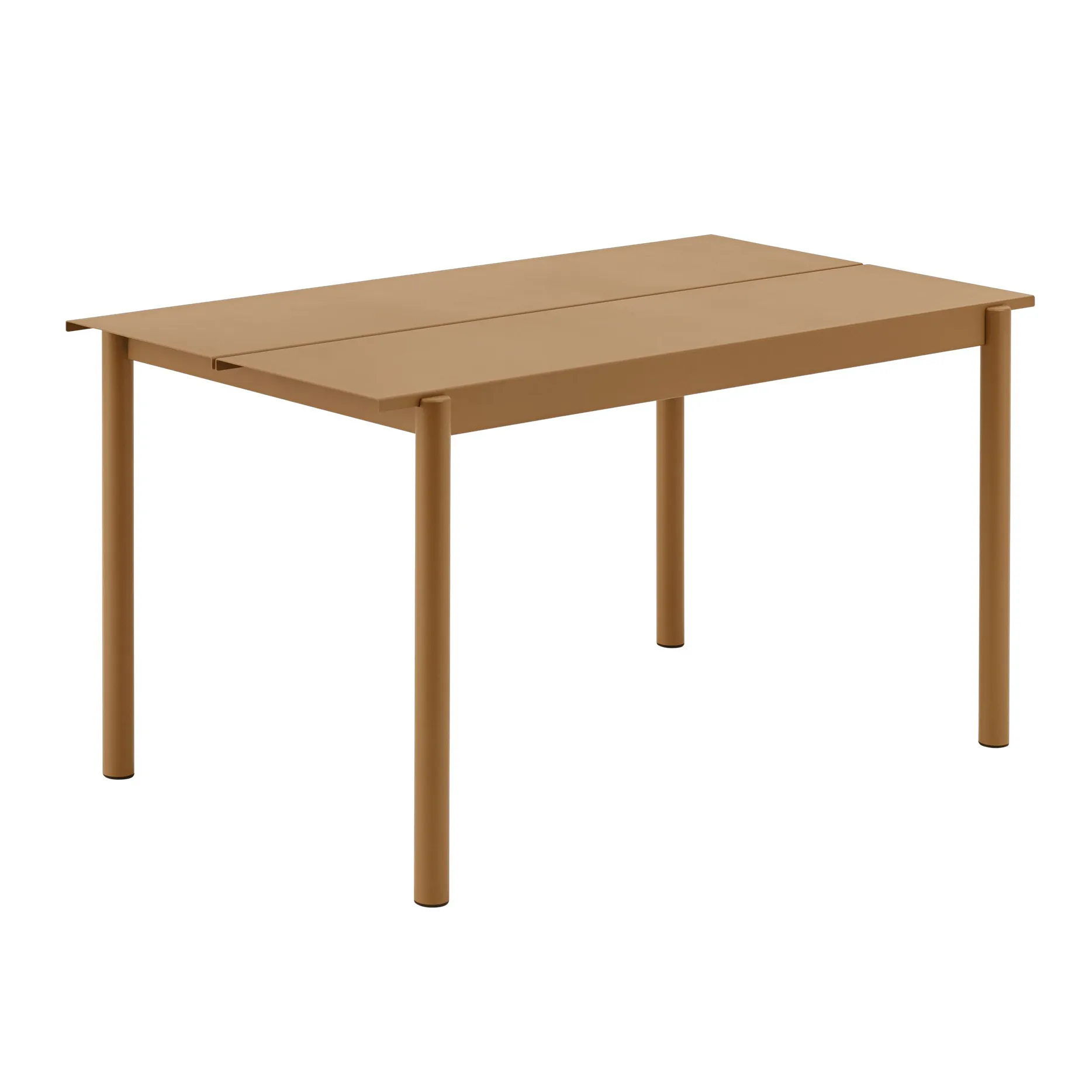 Linear Steel bord 140x75 cm, Burnt orange Muuto