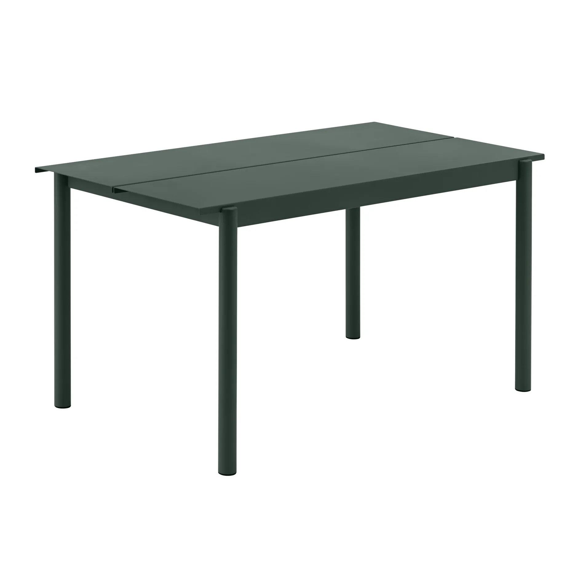 Linear Steel bord 140x75 cm, Dark green Muuto