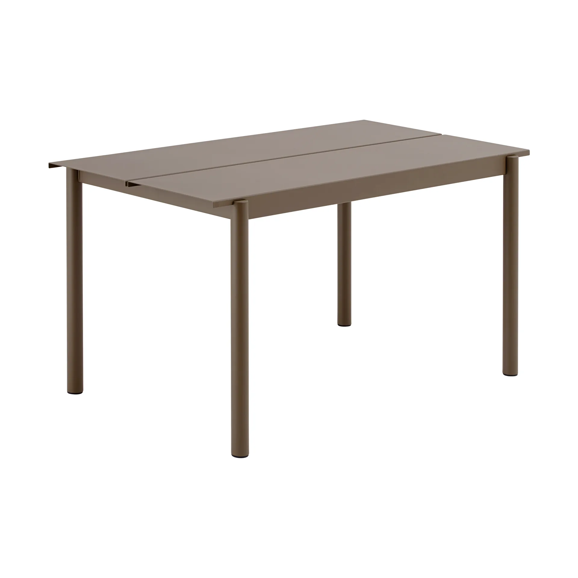 Linear Steel bord 140x75 cm, Taupe Muuto