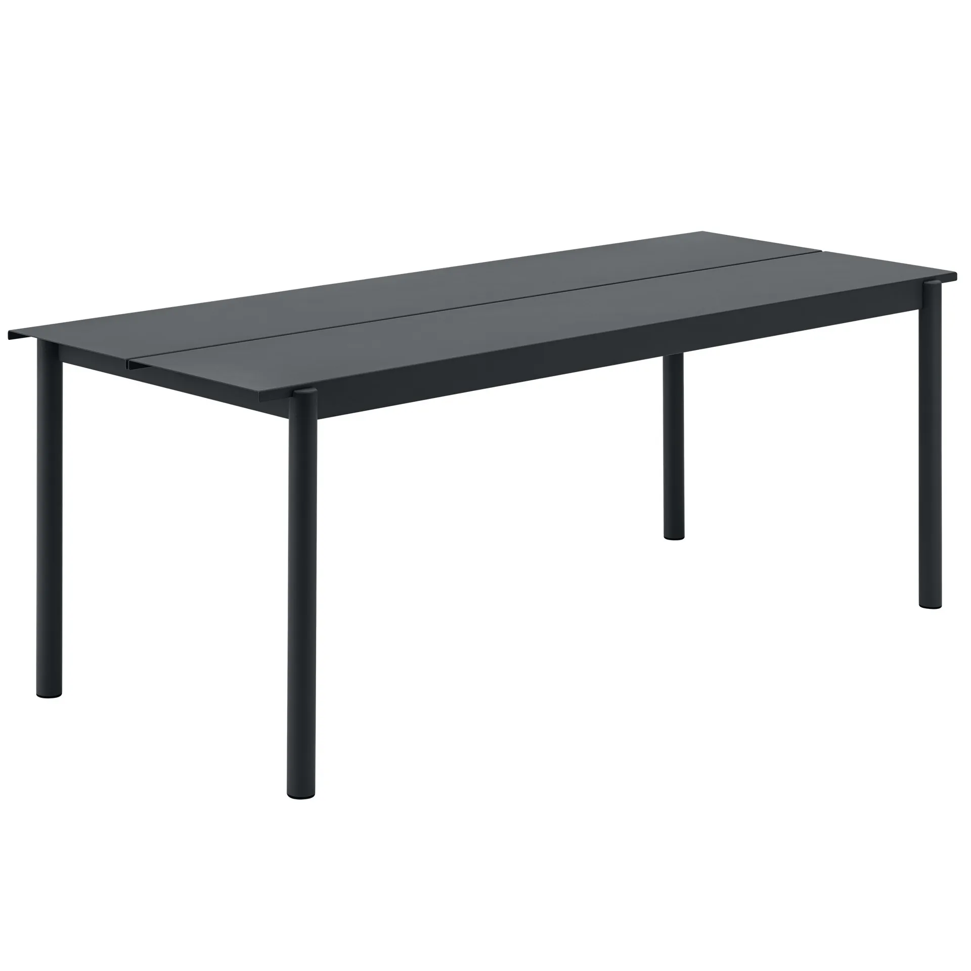 Linear Steel bord 200x75 cm, Black Muuto