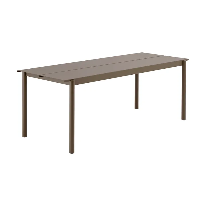 Linear Steel bord 200x75 cm - Taupe - Muuto