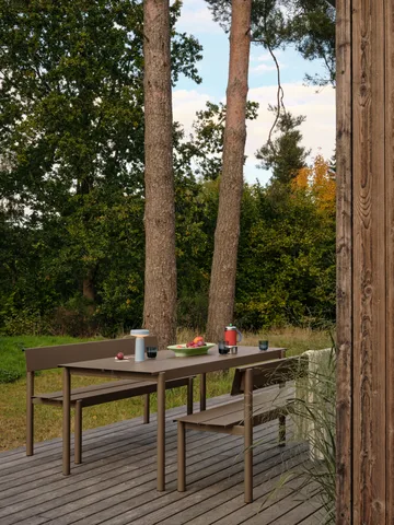 Linear Steel bord 200x75 cm - Taupe - Muuto