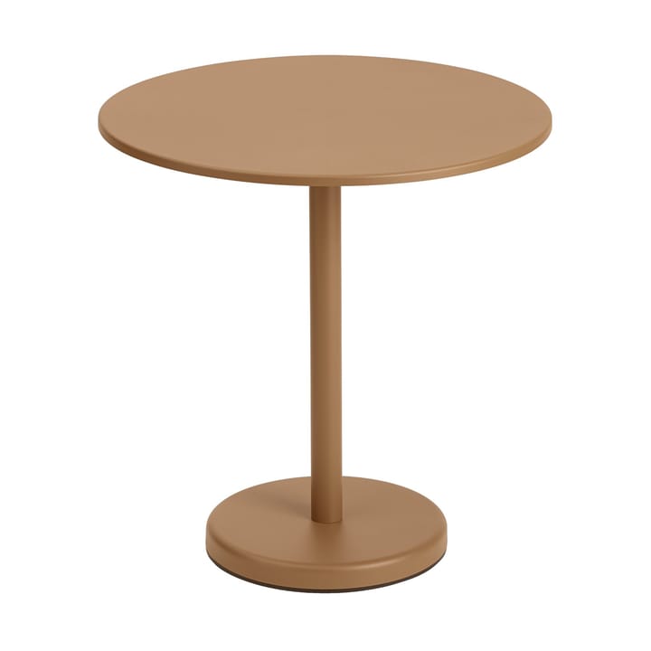 Linear steel café table V2 bord Ø70 cm Burnt orange - undefined - Muuto