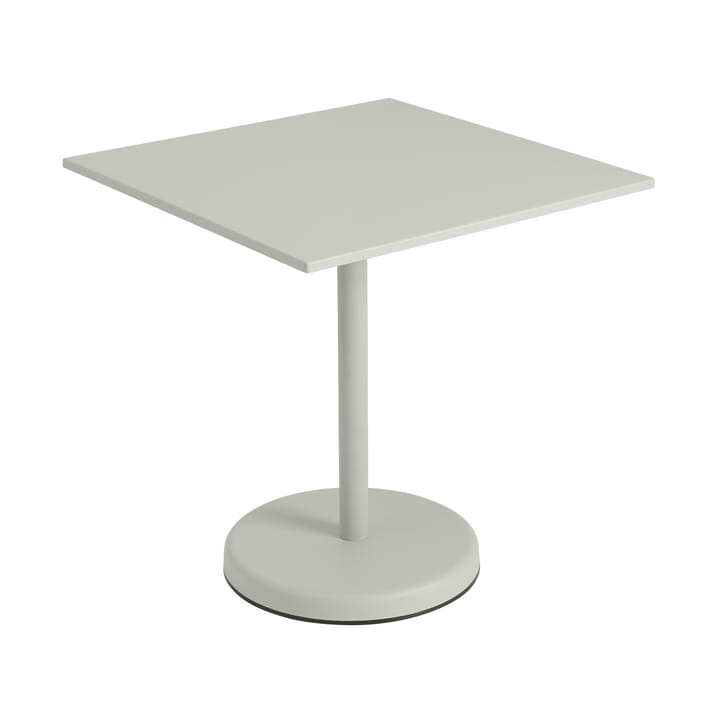 Linear steel café table V2 bord 70x70 cm Grey - undefined - Muuto