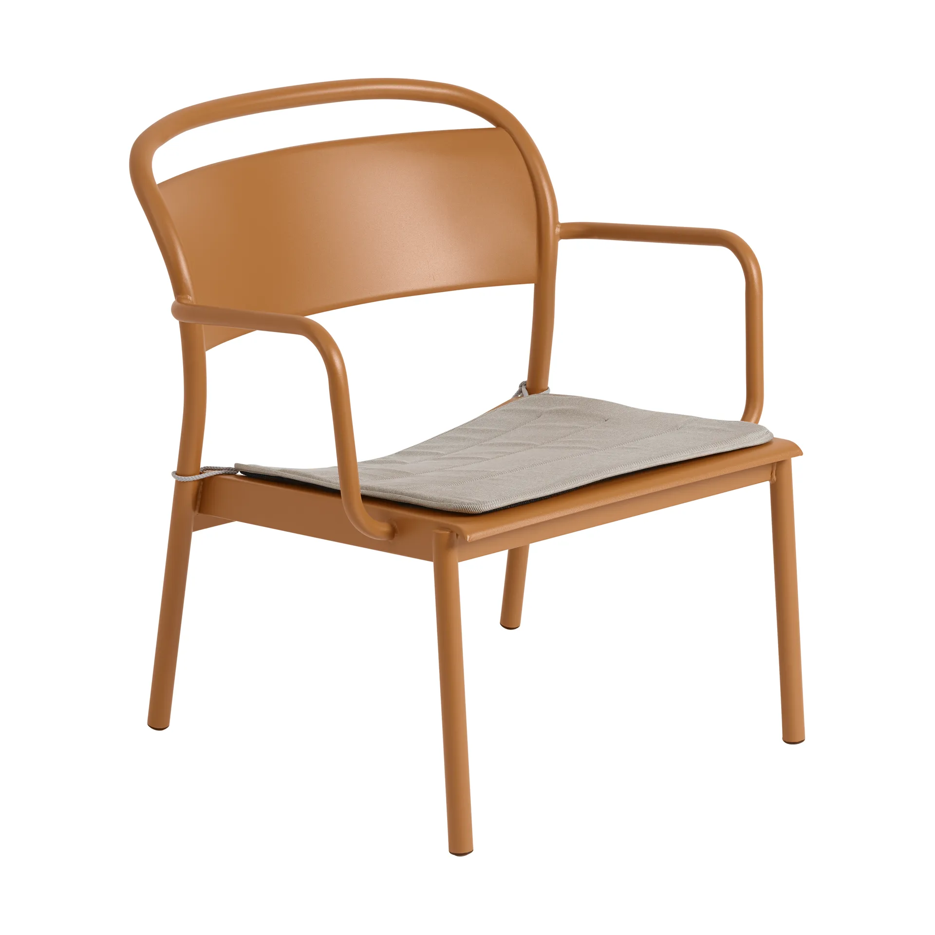 Linear Steel loungefåtölj, Burnt orange Muuto