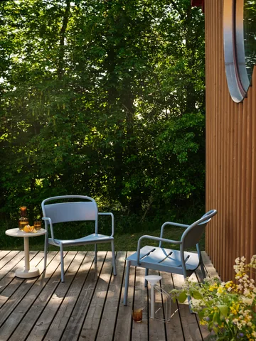 Linear Steel loungefåtölj - Pale blue - Muuto