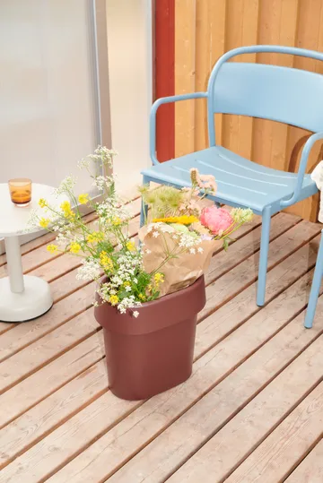 Linear Steel loungefåtölj - Pale blue - Muuto